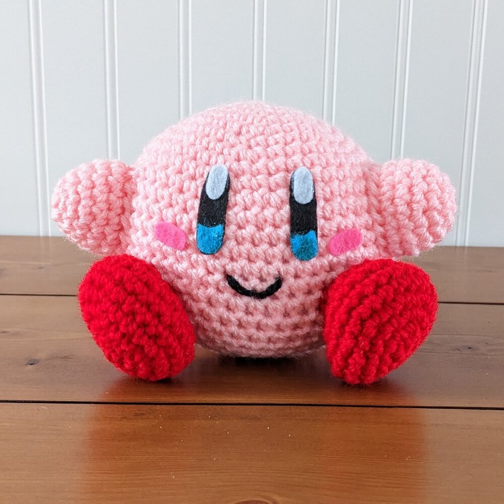 Crochet Kirby | Handmade Kirby Amigurumi - Picture 4 of 5